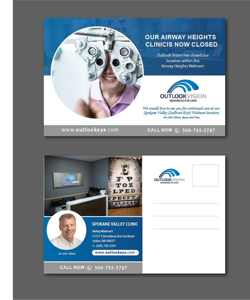 Postcard Design by alex989 for Outlook Vision | Design #27036650