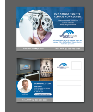 Postcard Design by alex989 for Outlook Vision | Design: #27036650