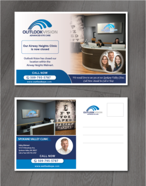 Postcard Design by alex989 for Outlook Vision | Design: #27040862