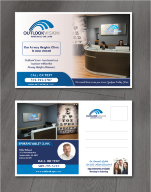Postcard Design by alex989 for Outlook Vision | Design: #27053109