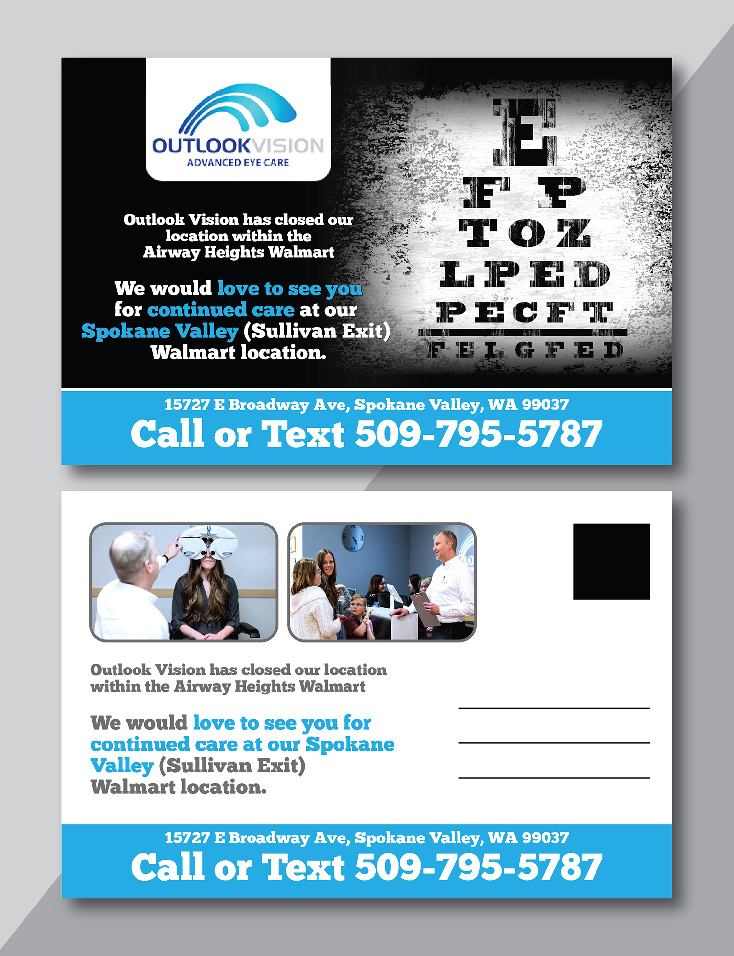 Postcard Design by Deziners Zone for Outlook Vision | Design #27038390
