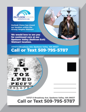 Postcard Design by Deziners Zone for Outlook Vision | Design: #27038393