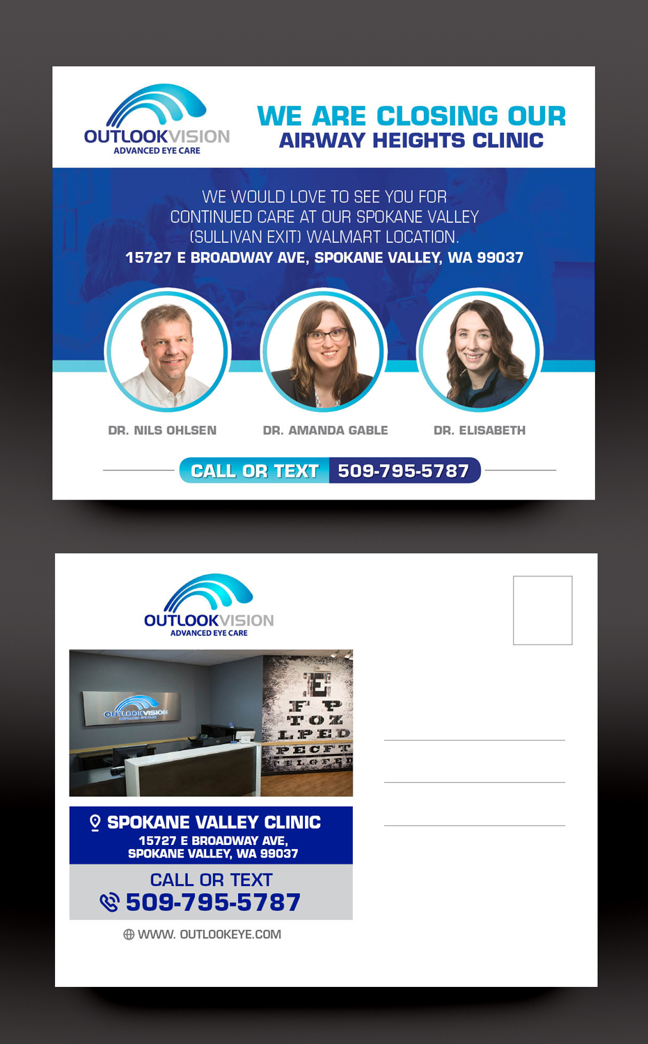 Postcard Design by rkailas for Outlook Vision | Design #27053165