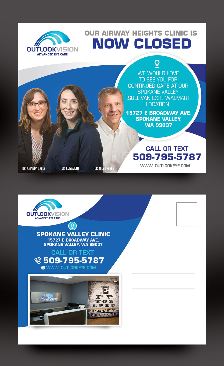 Postcard Design by rkailas for Outlook Vision | Design #27053166