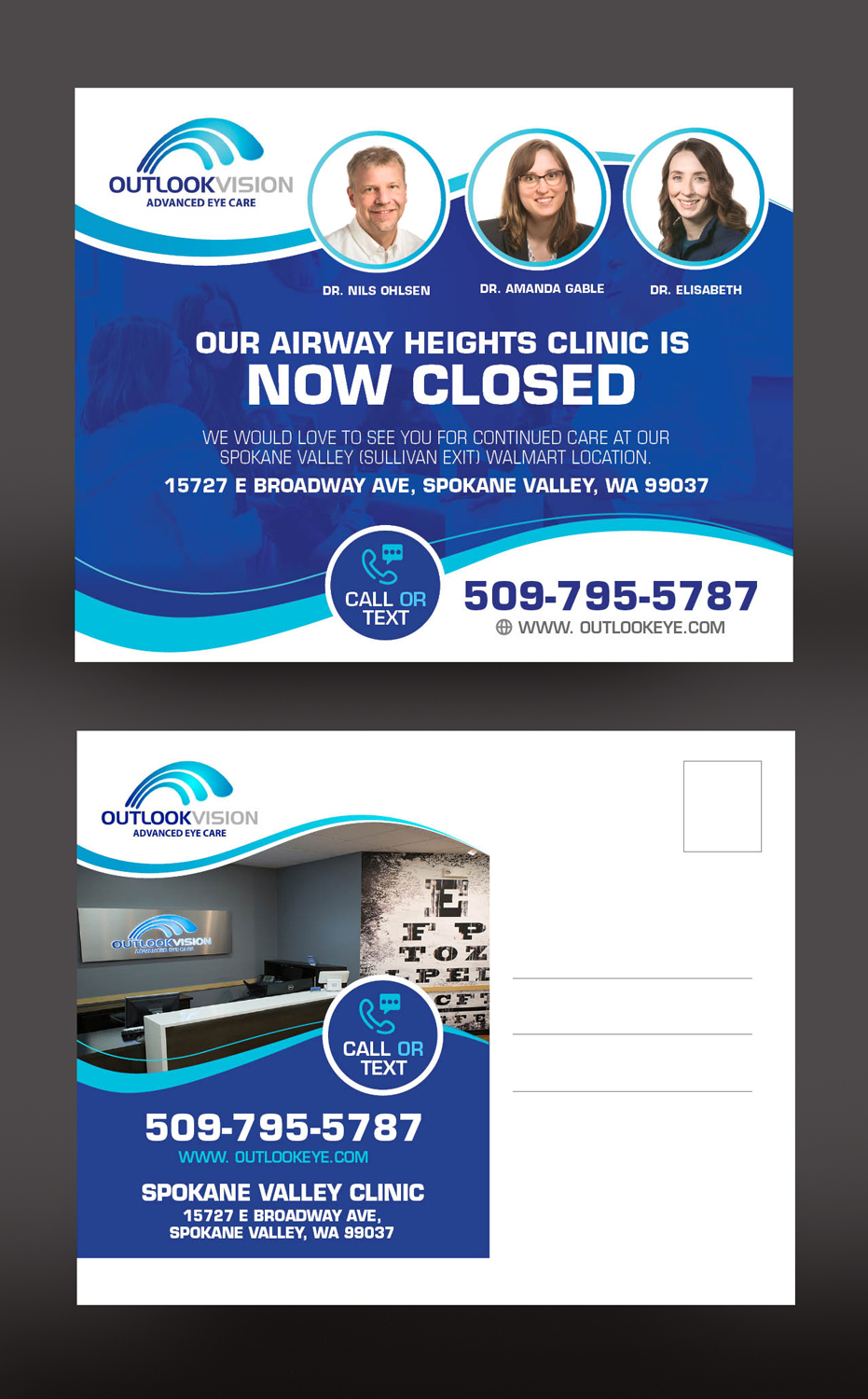 Postcard Design by rkailas for Outlook Vision | Design #27053167