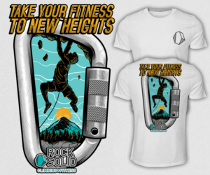 Rock Solid Climbing + Fitness | Diseño de Camiseta por Falih A