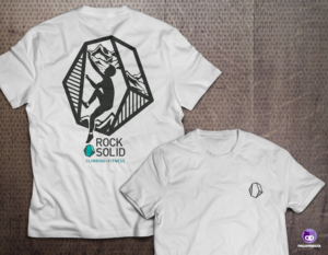Rock Solid Climbing + Fitness | T-Shirt-Design von FigliaPerduta