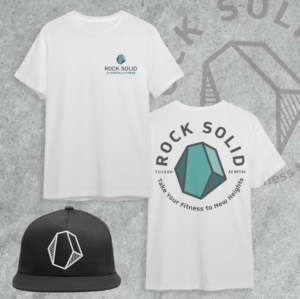 Rock Solid Climbing + Fitness | Diseño de Camiseta por simple mind