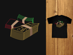 Embroidery money design | T-Shirt-Design von MNM