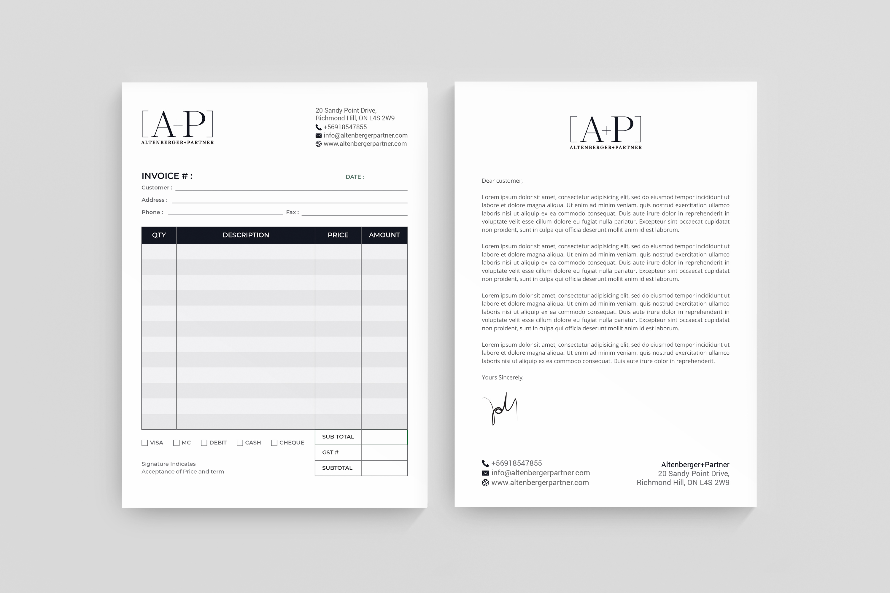 Stationery Design by R.design for this project | Design #27264908