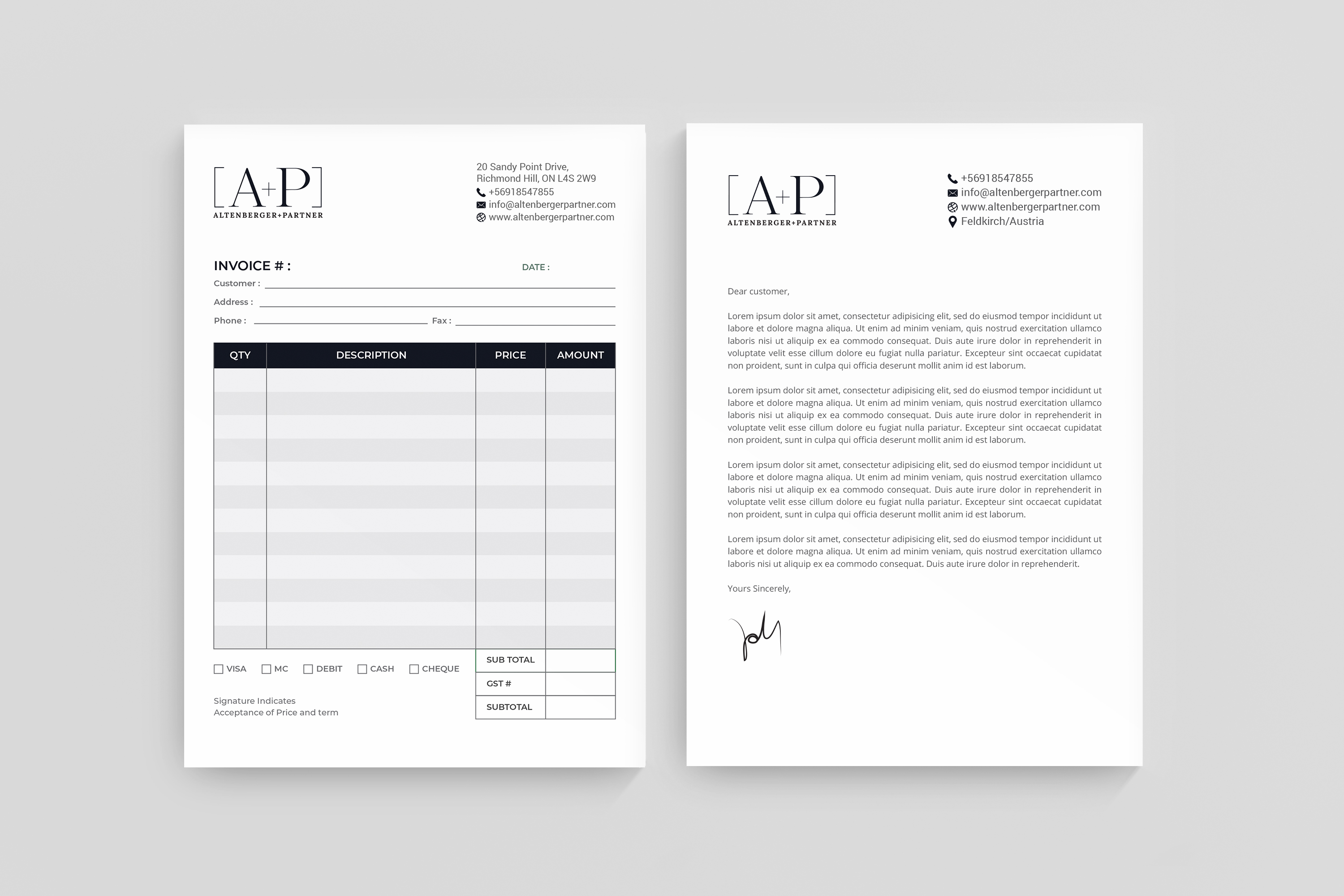 Stationery Design by R.design for this project | Design #27264909