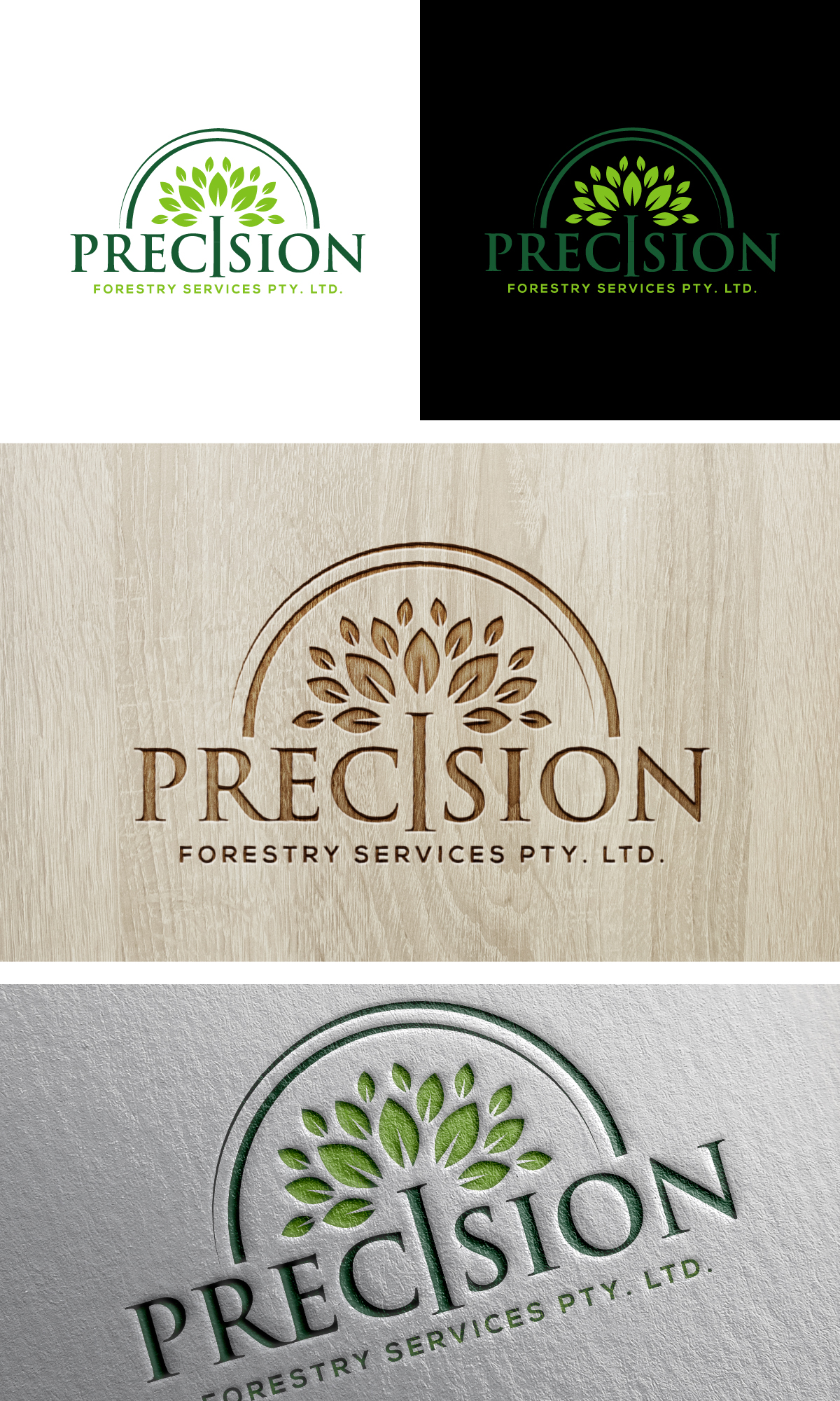 Logo Design by sangeloenriquez for Precision  Forestry  Services  | Design #27039002