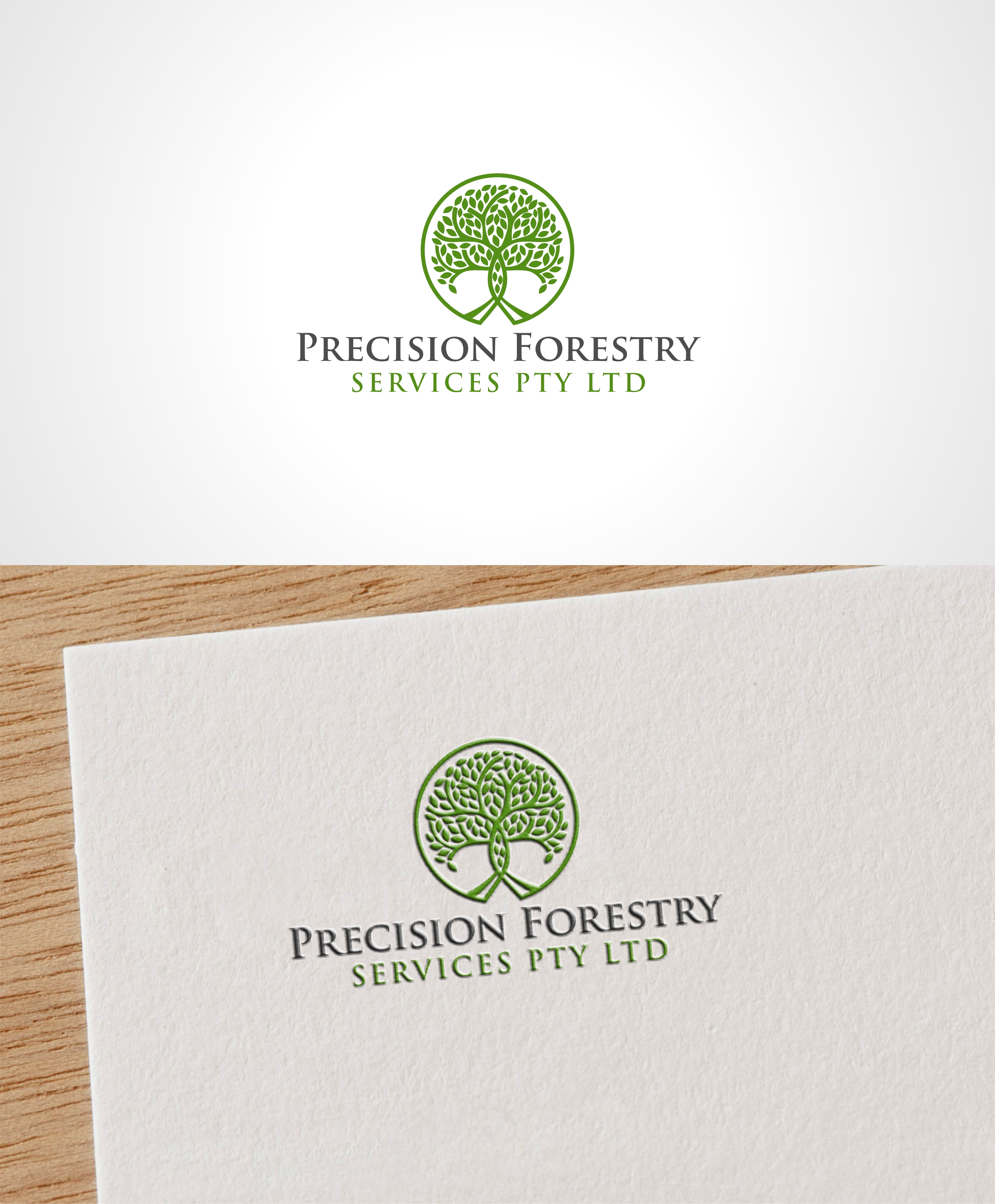 Logo Design by Joenet Jayawarna for Precision  Forestry  Services  | Design #27043516
