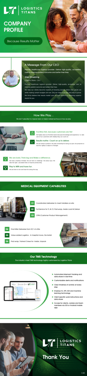 PowerPoint Design by pb for Customized Logistics Group | Design: #27043009