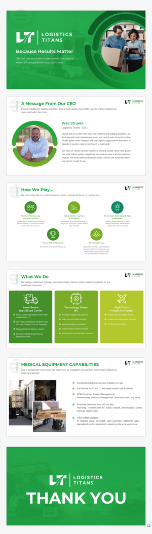 PowerPoint Design by pb for Customized Logistics Group | Design: #27043010