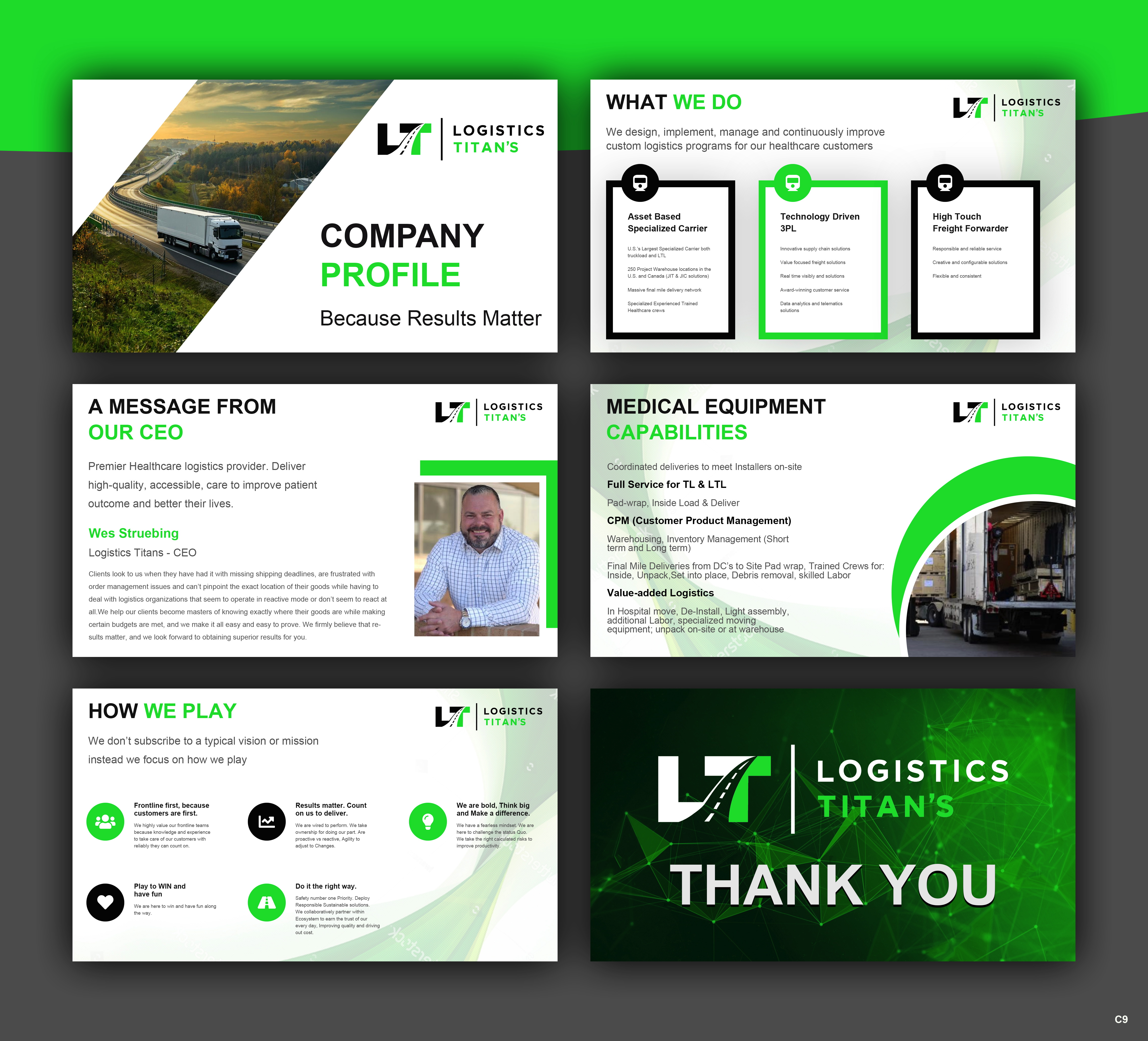 PowerPoint Design by pb for Customized Logistics Group | Design #27043011