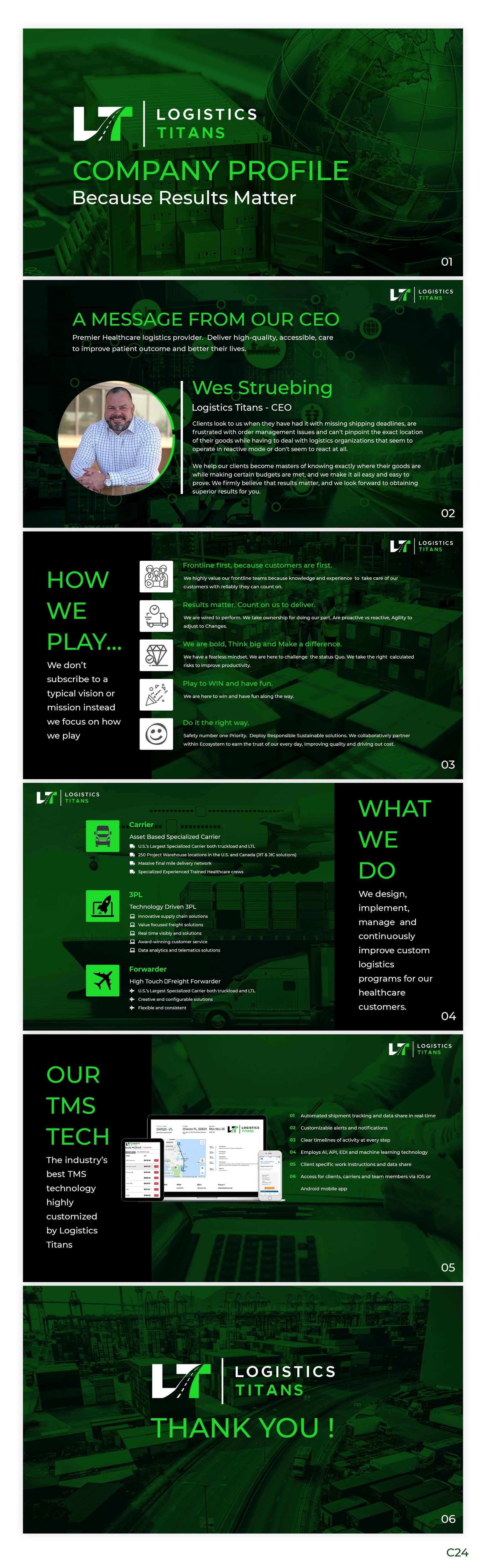 PowerPoint Design by pb for Customized Logistics Group | Design #27043012