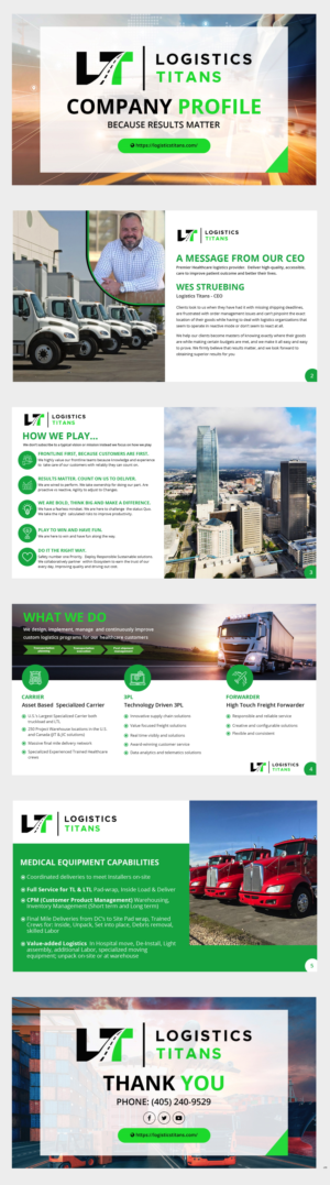 PowerPoint Design by pb for Customized Logistics Group | Design: #27043016