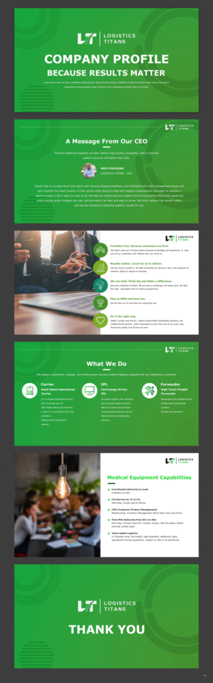 PowerPoint Design by pb for Customized Logistics Group | Design: #27043017