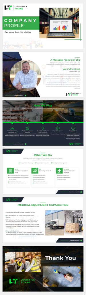PowerPoint Design by pb for Customized Logistics Group | Design: #27043019
