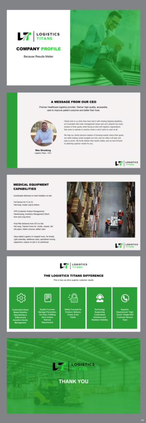 PowerPoint Design by pb for Customized Logistics Group | Design: #27043021