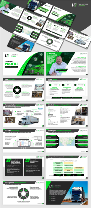 PowerPoint-Design von Flatmilter für Customized Logistics Group | Design #27050355