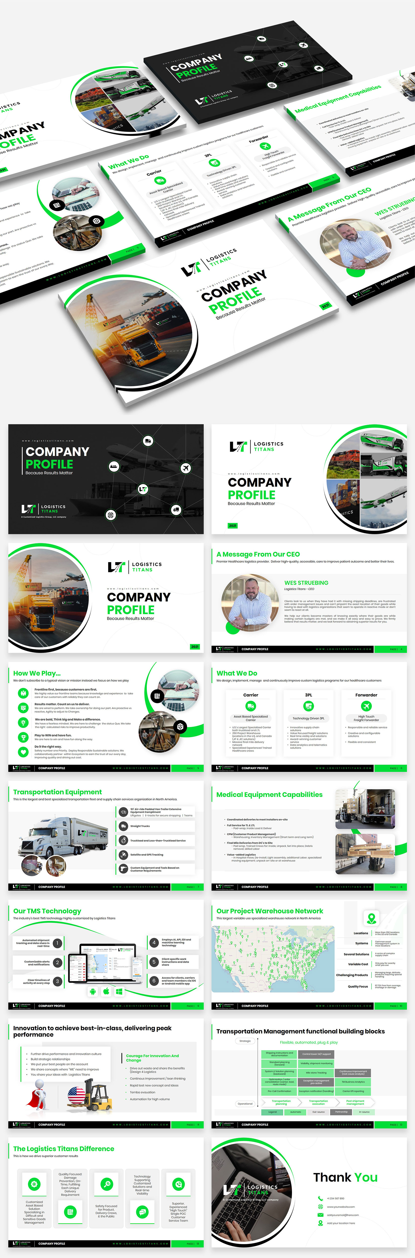 PowerPoint-Design von Luvinda für Customized Logistics Group | Design #27048757