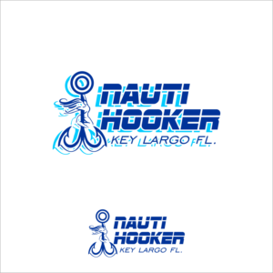 Nauti Hooker Key Largo FL. | Logo Design by damian