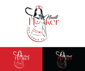 Nauti Hooker Key Largo FL. | Logo Design by Iris 3