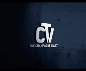The logo could read "The Champagne Vault", "C V" or "T C V". | Logo Design by creativerhythm