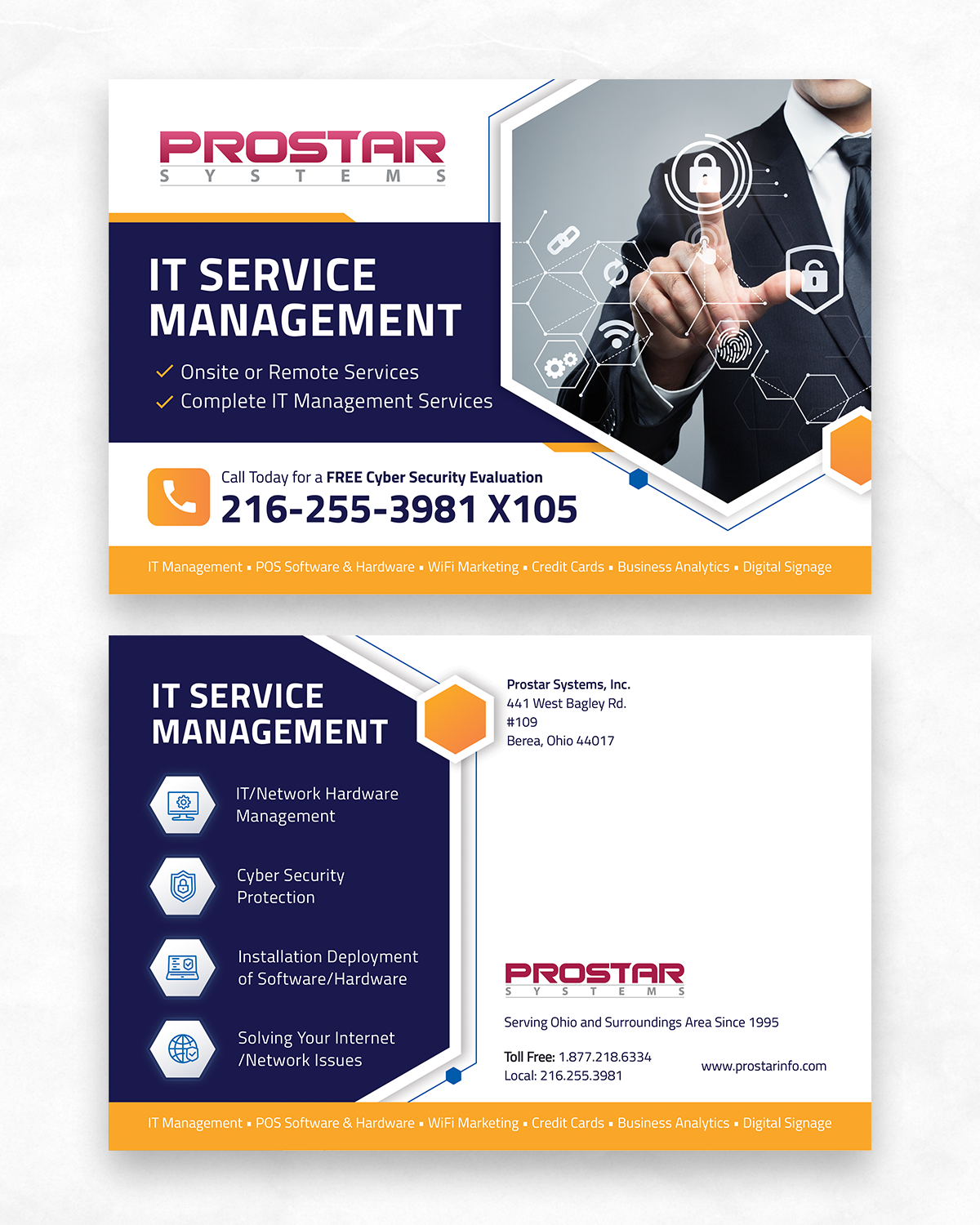 Postcard Design by sun_design for Prostar Systems, Inc. | Design #27050800