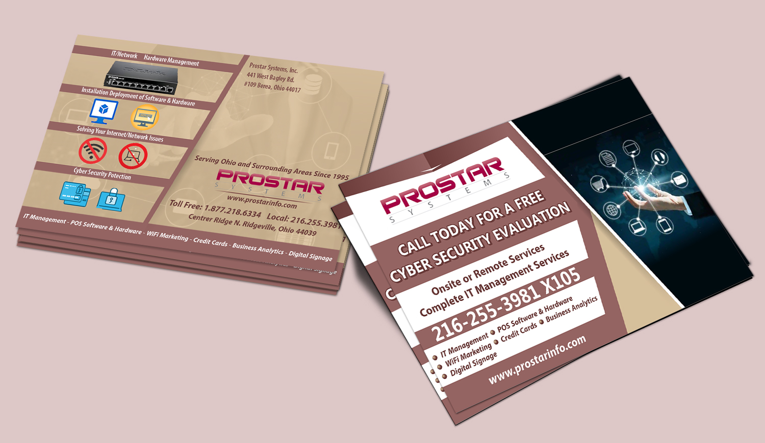 Postcard Design by Petter Goms for Prostar Systems, Inc. | Design #27050532