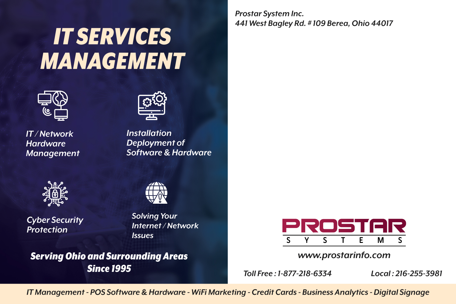 Postcard Design by Fusionex Studio for Prostar Systems, Inc. | Design #27067383