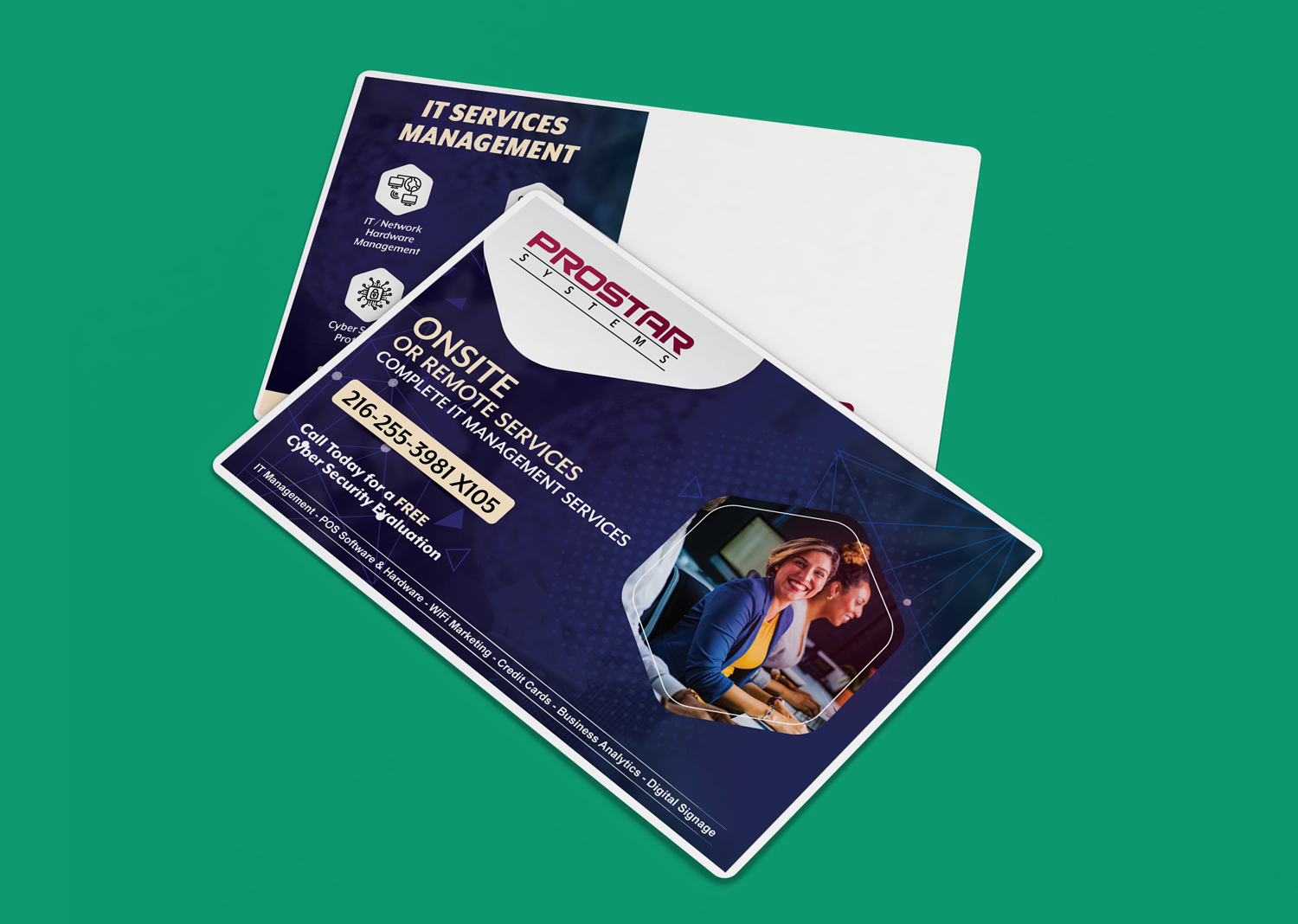 Postcard Design by Fusionex Studio for Prostar Systems, Inc. | Design #27067386