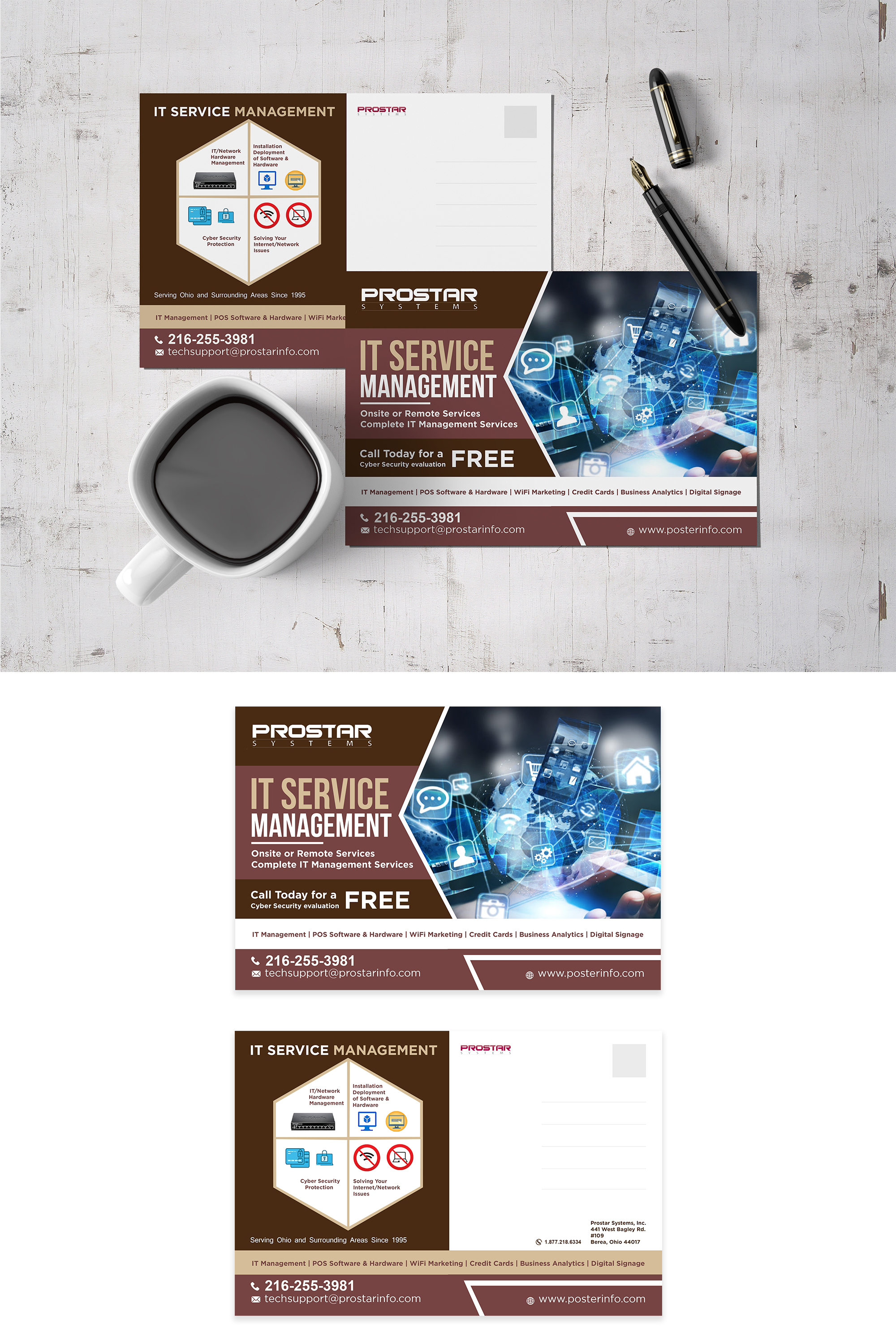 Postcard Design by ZeneFashions for Prostar Systems, Inc. | Design #27063246