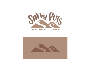 Savvy Pots | Logo Design by Buck Tornado