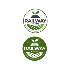 Railway Farms.    Sustainable Regenerative Farming | Logo Design by sherman