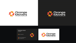 Orange Movers with Slogan " we provide A+ Service in every move" | Logo Design by lnb...
