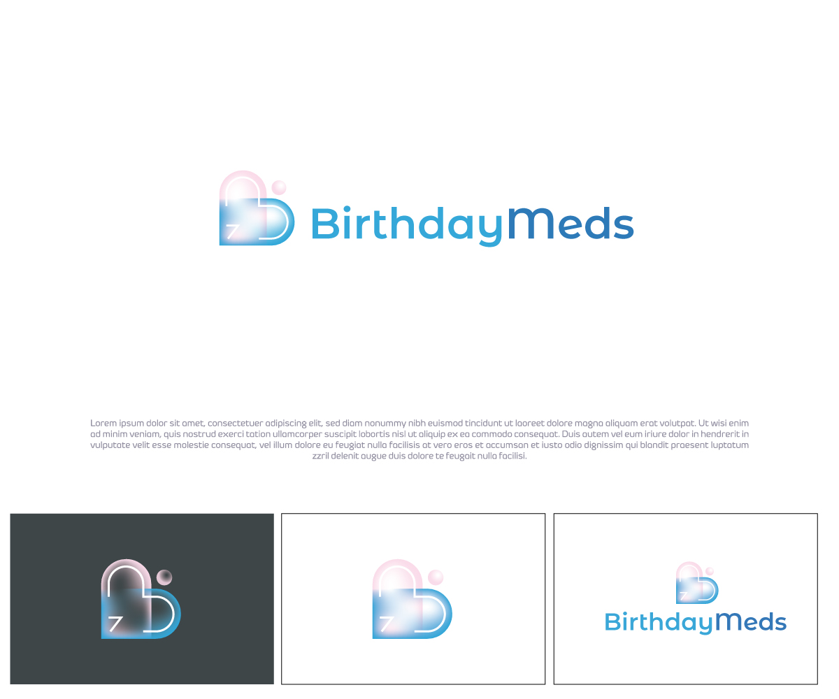 Logo Design by exoddinary for Birthday Meds | Design #27061456
