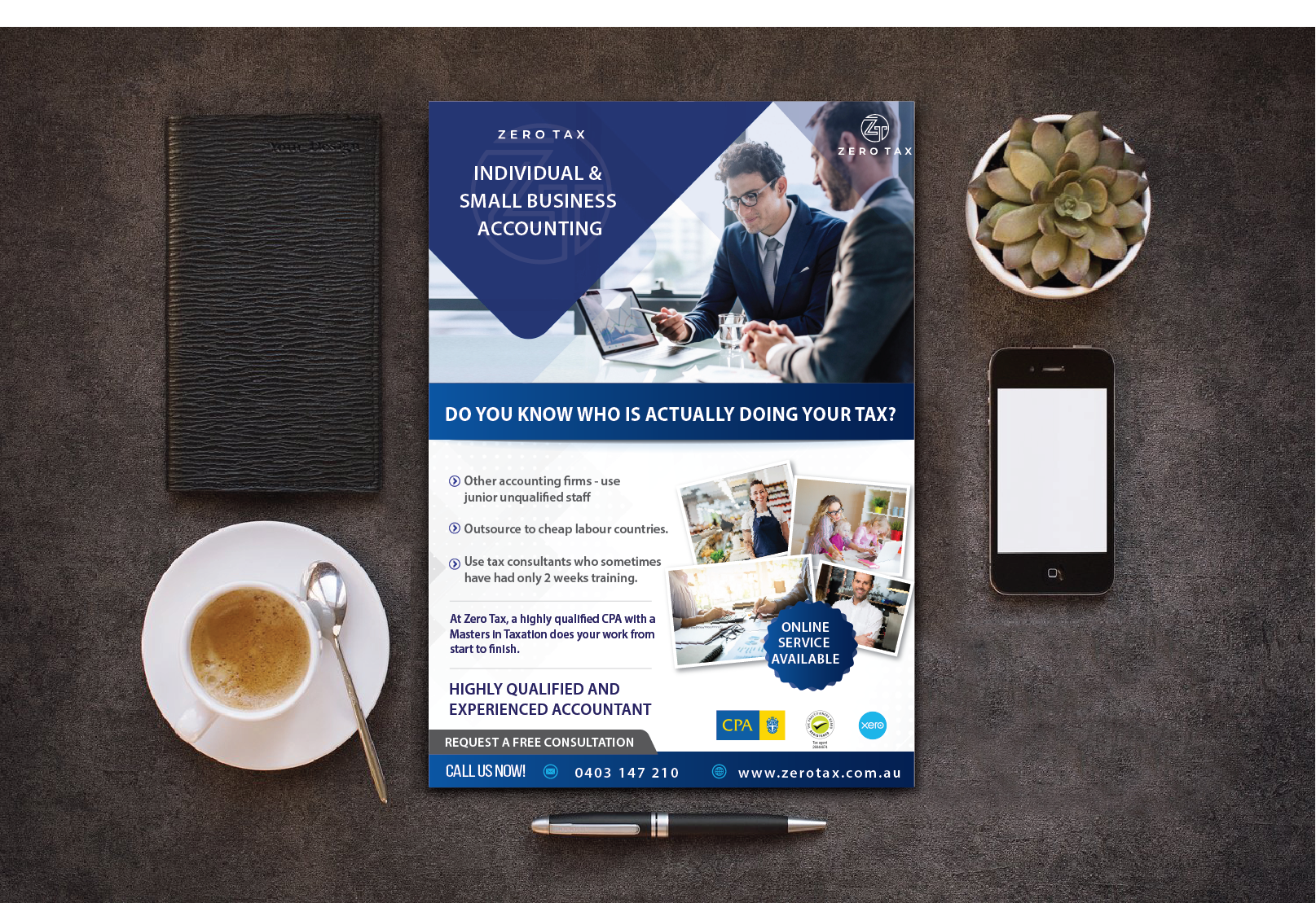 Design de Flyer par alex989 pour Zero Tax | Design #27050046