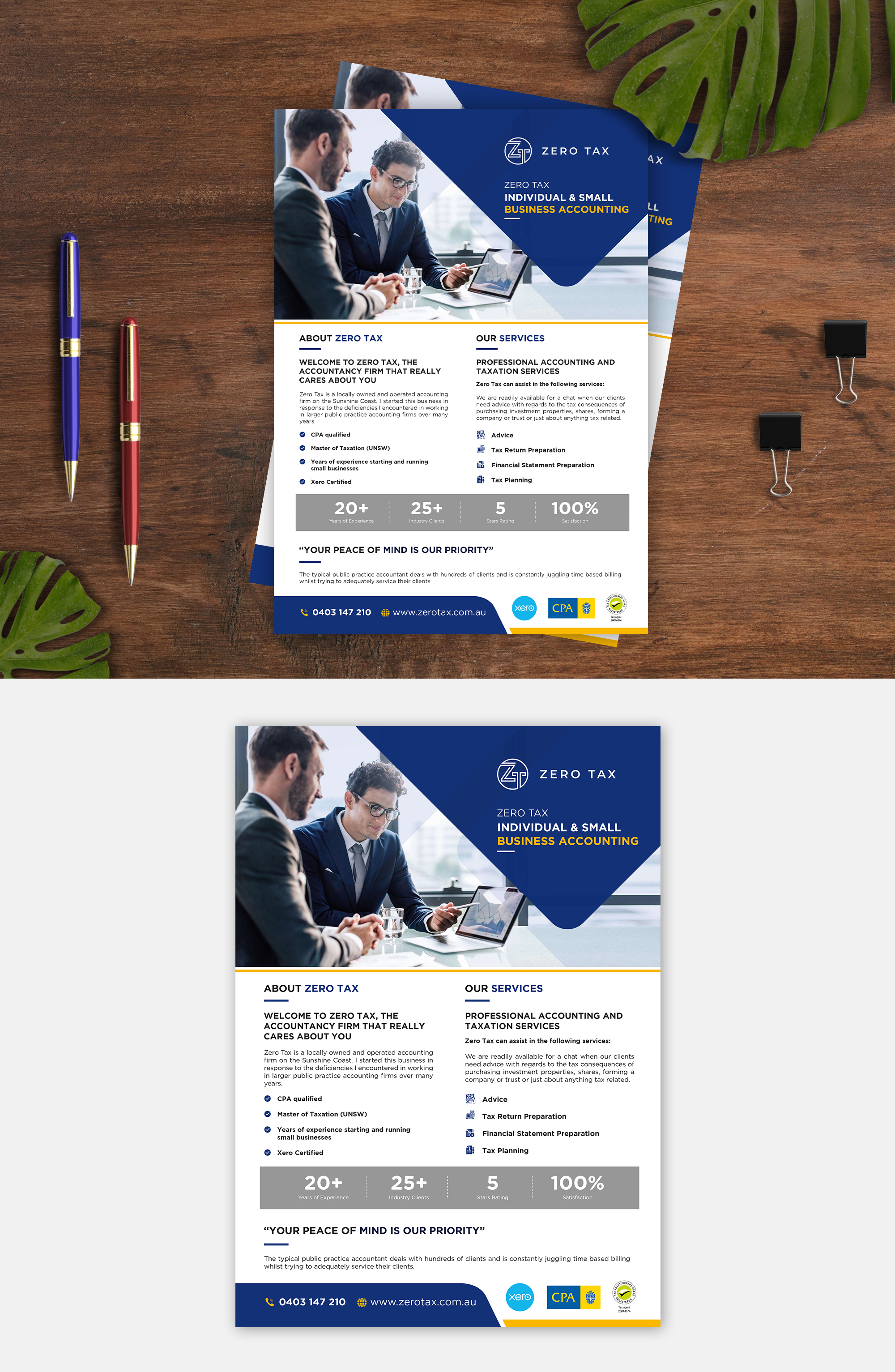 Flyer Design by debdesign for Zero Tax | Design #27052597