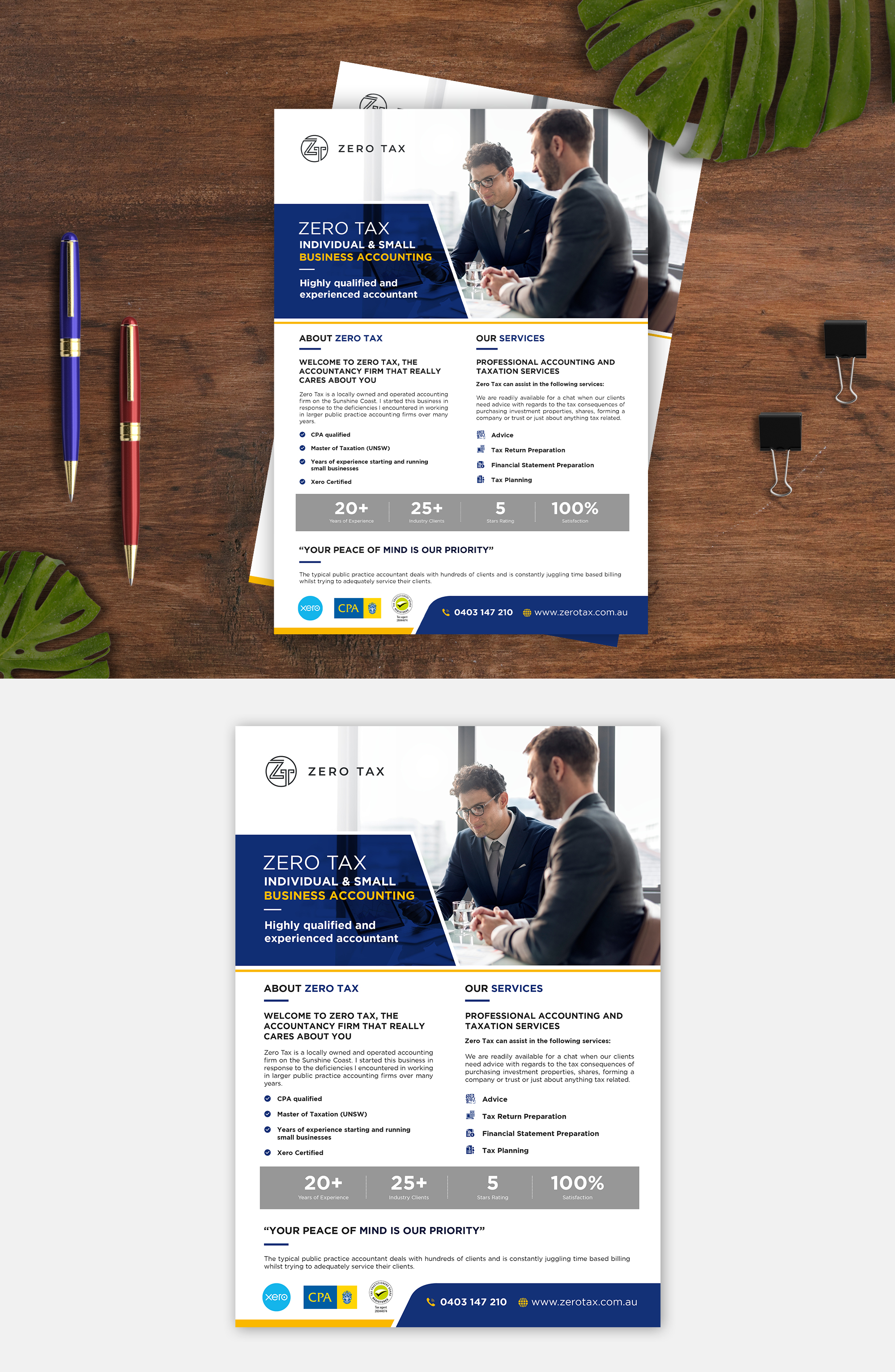 Flyer Design by debdesign for Zero Tax | Design #27052604