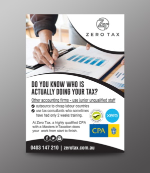 Flyer Design by chandrayaan.creative for Zero Tax | Design: #27054342
