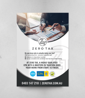 Flyer Design by chandrayaan.creative for Zero Tax | Design: #27054912