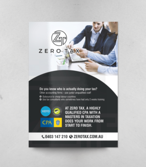 Flyer Design by chandrayaan.creative for Zero Tax | Design: #27054916