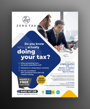 Flyer Design by ecorokerz for Zero Tax | Design: #27048061