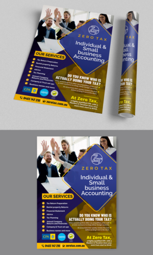 Flyer Design by ecorokerz for Zero Tax | Design: #27053315