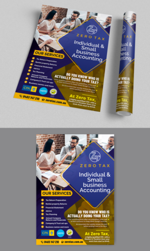 Flyer Design by ecorokerz for Zero Tax | Design: #27053316