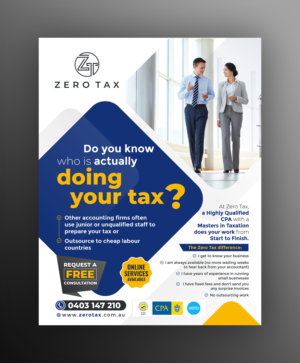 Flyer Design by ecorokerz for Zero Tax | Design: #27058584