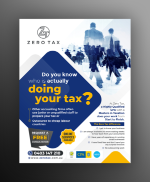 Flyer Design by ecorokerz for Zero Tax | Design: #27058585